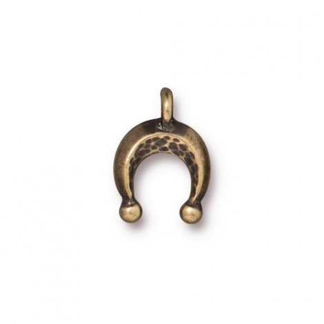 13.5mm TierraCast Mini Naja Charm - Brass Oxide - Pack of 2