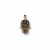 12.5mm TierraCast Mini Hamsa Charm - Brass Oxide - Pack of 2