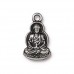 21mm TierraCast Buddha Charm - Antique Pewter - each