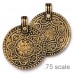 31x26mm TierraCast 8 Fold Path Pendant - Antique 22K Gold Plated - Each 31x26mm TierraCast 8 Fold Path Pendant - Antique 22K Gold Plated - Each