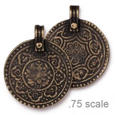 31x26mm TierraCast 8 Fold Path Pendant - Brass Oxide - Each