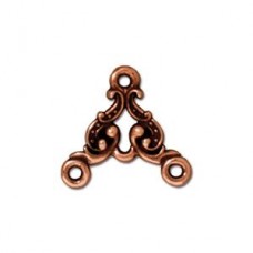 15x17mm TierraCast Empire Link Charm - Antique Copper - Pack of 2