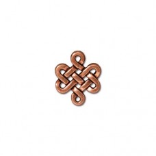 11x9mm TierraCast Small Eternity Knot Celtic Charm/Links - Antique Copper - Pack of 2