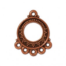 23x18mm TierraCast Bali Style 5-1 Drops - Antique Copper Plated - Pack of 2