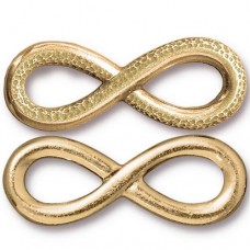 12x31.5mm Infinity Link by TierraCast - 22K Gold Plated - Each
