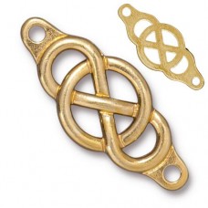 35x15mm TierraCast Celtic Infinity Focal Centrepieces - Gold Plated - Each