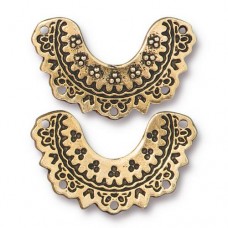 15x23mm TierraCast Marrakesh Link - Antique Gold - Pack of 2