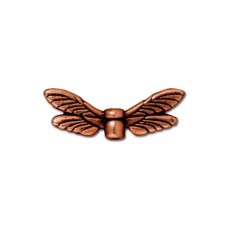6x20mm TierraCast Ant Copper Dragonfly Wing Charms - Pack of 2