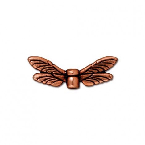 6x20mm TierraCast Ant Copper Dragonfly Wing Charms