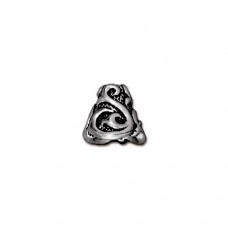 8mm TierraCast Lily Cones - Antique Silver - Pack of 2