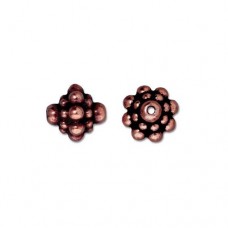 8mm TierraCast Pamada Beaded Spacer Beads - Antique Copper - Pack of 2