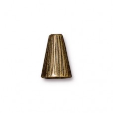 13mm TierraCast Tall Radiant Cones - Brass Oxide - Pack of 2