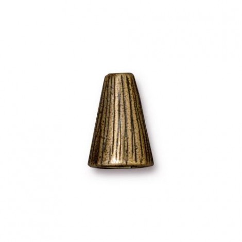 13mm TierraCast Tall Radiant Cone - Brass Oxide
