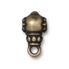 16x9mm TierraCast Lotus Guru Beads - Brass Oxide - Each