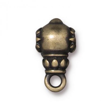 16x9mm TierraCast Lotus Guru Beads - Brass Oxide