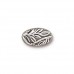 7.8x12.9mm TierraCast Botanical Bead - Antique Fine Silver Plated