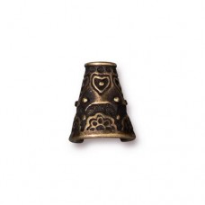 13mm TierraCast Flowering Cone - Brass Oxide - Each