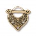 22mm TierraCast Temple Toggle Clasp Set - Antique Gold - Each