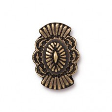 20mm TierraCast Western Button - Brass Oxide - Each