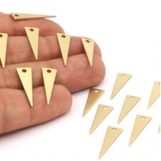 23x7mm 20ga Raw Brass Triangle Blanks - Pack of 4