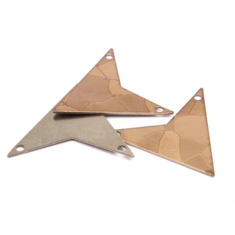 33x33mm 20ga Textured Steel Arrow Head Pendant Blanks - Pack of 10
