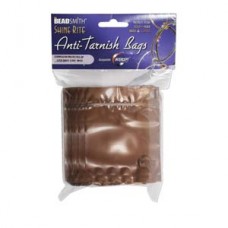 75x75mm Beadsmith Shine-Rite Tarnish Protected Zip-Lock Bags - Pack of 10