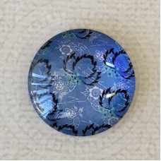 25mm Art Glass Backed Cabochons - Japanese Designs 10 - Each
