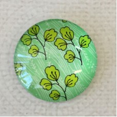 25mm Art Glass Backed Cabochons - Japanese Designs 2 - Each
