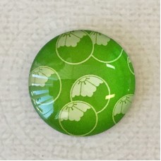 25mm Art Glass Backed Cabochons - Japanese Designs 4 - Each