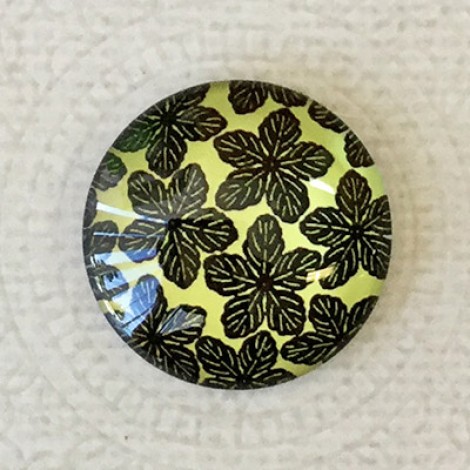 25mm Art Glass Backed Cabochons - Japanese Designs 5 - Each 25mm Art Glass Backed Cabochons - Japanese Designs 5 - Each
