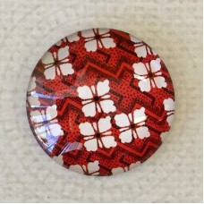 25mm Art Glass Backed Cabochons - Japanese Designs 9 - Each