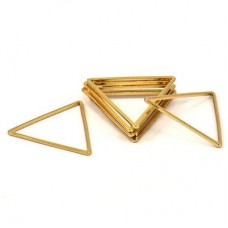 24x1mm Gold Plated Triangle Link Connectors - Pack of 2