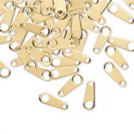 10x4mm Gold Plated Chain Tabs