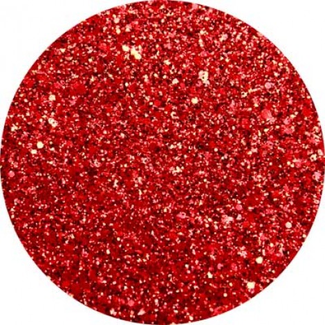 Art Institute Polyester Glitter - Red Lights Mix - Cosmetic Grade - 1/4oz Jar