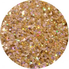 Art Institute Polyester Glitter - Olympia (Iridescent Gold Hex) - Cosmetic Grade - 1/4oz Jar