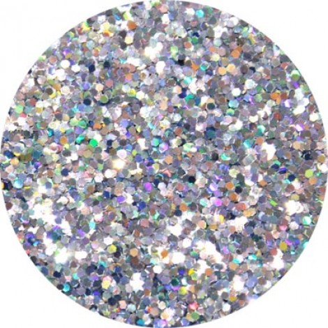 Art Institute Polyester Glitter - Starlet (Iridescent Silver Hex)