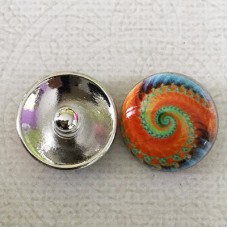 20mm Noosa Style Fractals Enamel Snap Chunks - Each