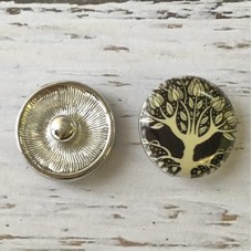 20mm Noosa Style Bohemian Tree of Life Enamel Snap Chunks - Each