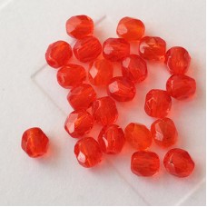 4mm Czech Firepolish Beads - Hyacinth - Pack of 50