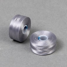 C-Lon Size AA Beading Thread Bobbin - Grey - 69m