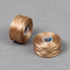 C-Lon Size AA Beading Thread Bobbin - Tan - 69m