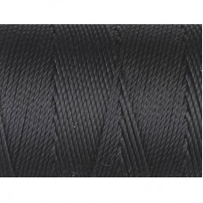 C-Lon .5mm Bead Cord #18 - Black - 86yd (78.6m)