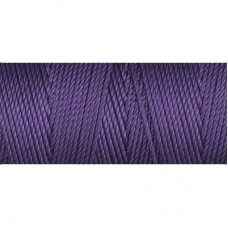 C-Lon 0.4mm Tex 135 Fine Bead Cord - Purple - 50yd (45.7m)