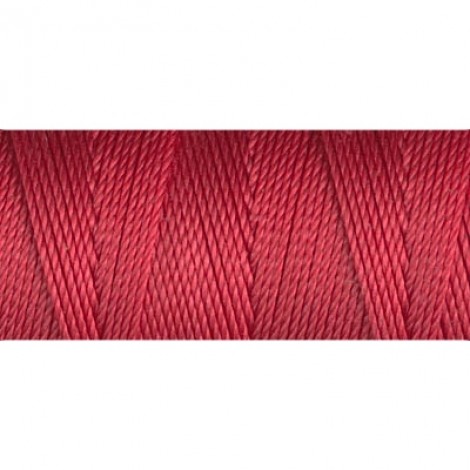 C-Lon 0.4mm Tex 135 Fine Bead Cord - Shanghai Red - 136yd (124m)