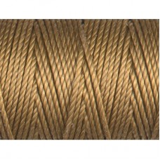 C-Lon 0.9mm Tex 400 Bead Cord - Antique Gold  - 39yd (35.6m)