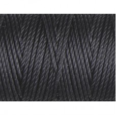 C-Lon 0.9mm Tex 400 Heavyweight Bead Cord - Black  - 39yd (35.6m)