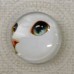 25mm Art Glass Backed Cabochons - Cat Face 2