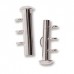 21mm 3-Strand Silver Plated Vertical Loop Slide Clasps