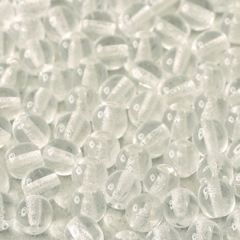 3mm Crystal Czech Round Beads - Pack of 100 3mm Crystal Czech Round Beads - Pack of 100
