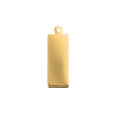 16x5mm 18ga ImpressArt Premium Stamping Tag - Rectangle with Ring - Pack of 6